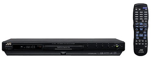 JVC XV-N40BK Progressive-Scan Slim DVD Player , Black