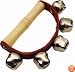 Basic Beat 5 Sleigh Bells on Wooden Handle