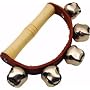 Basic Beat 5 Sleigh Bells on Wooden Handle