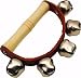 Musical Instruments : Basic Beat 5 Sleigh Bells on Wooden Handle