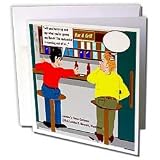 Londons Times Funny Music Cartoons - When Cartoonists Run Out Of Ink - Greeting Cards-6 Greeting Cards with envelopes