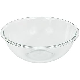 Pyrex Prepware 4-Quart Rimmed Mixing Bowl, Clear