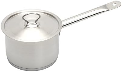 Heavy Duty Stainless Steel Professional 3.0 Quart Deep Sauce Pan w/ Lid Cover - Commercial Cookware.