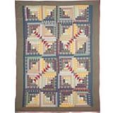 Quilt Twin Wild Goose Log Cabin