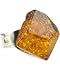 Adjustable Squared Amber Ring