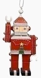 5" Amusements Retro Vintage Santa Claus Robot Christmas Ornament