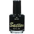SATION Professional Black Nail Polish 0.5oz (Color: 64)
