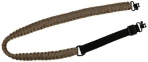 Paracord Survival Sling - Adjustable Strap (Tan, Regular 35" to 42" 1 3/8" wide)