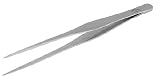 Grobet 7 Nickel Plated Steel Long Indented Tweezers Wedge/Smooth Tip (Pack of 1)