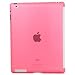 LUVVITT Glaze Smooth Finish Hard Back Cover Compatible with Smart Cover for iPad 3 and iPad 2 - Pink