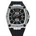 Adee Kaye #AK4009-M1 Men's Octagon Chronograph Watch with Resisn Band