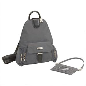 baggallini Downtown Bagg - Crinkle Nylon (Pewter Mimosa) by Baggallini