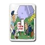 Londons Times Funny Society Cartoons - Beware Of Litigation Attorney - Light Switch Covers - single toggle switch