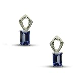 14K Exquisite Tanzanite and Diamond Earring (NEW ARRIVAL)