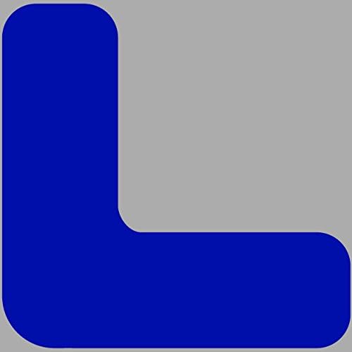 EZ Stripe DSEZ-CR6-B-KIT Rounded Corners Indispensable Marking Tools, 6" x 6" x 2", Blue (Pack of 50)