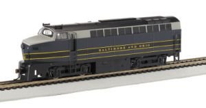 Bachmann Baldwin RF-16 Shark A Unit, B and O (Blue and Gray) Locomotive HO Scale, DCC On-Board
