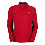 Men’s Impulse 1/4 Zip Shirts – Mens TNF Red/Graphite Grey Small by The North Face