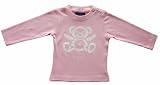Baby T-Shirt With Printed Teddy Bear, Light Pink With Long Sleeves, 9-12 Months