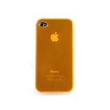CaseCrown Apple iPhone 4 4G Gel Polymer Case - Orange (Fits AT&T Model)
