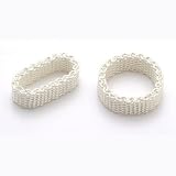 Sterling Silver Mesh Ring
