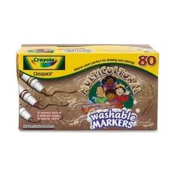 Crayola 80ct. Multicultral Washable Markers Classpack