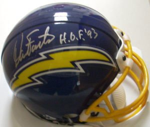 Dan Fouts Signed Chargers Mini Helmet - HOF 93
