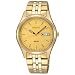 Seiko #SNE036 Men's Gold Tone Champagne Dial Solar Quartz Watch