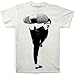 Bruce Lee Men's Side Kick Subway T-shirt White