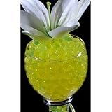 31V4NH k12L. SL160  Crystal Soil Water Beads   YELLOW   Wedding Centerpiece   Makes 6 Gallons (8 Oz. Pack) + 1 Crystal Soil Rose