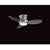 Minka Aire F518-BN Contemporary / Modern Nickel Ceiling Fan Light Included