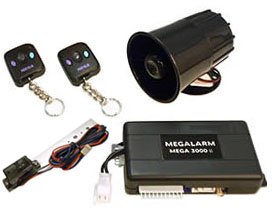 Megalarm - MEGA 3000 - 4 Channel Car Alarm Security System With 5 Relays On Board Review