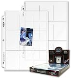 BCW Pro 9-pocket Page (100 Ct. Box) - Baseball, Football, Basketball, Hockey, Nascar, Sportscards, Gaming & Trading Cards Collecting Supplies