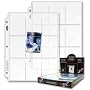 100 BCW 9 Pocket Storage Sheets for Baseball, Football, Basketball, Hockey, Yugioh, Pokemon and Other Collector Cards That Fit in Standard Sized Pages