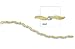 14kt two tone stampato and ball link bracelet