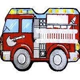 Fun Time Shape Medium Pile Fire Engine 25x39 Play Time Nylon Area Rug QLTS-116 2539