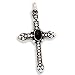 Beaded Cross with Black Onyx