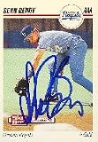Sean Berry, Omaha Royals - Royals Affiliate Autographed Card