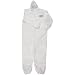 Kleenguard A40 Microporous Film Laminate Liquid and Particle Protection Coverall with Hood, Disposable, Elastic Cuff, White, Large (Case of 25)