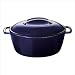 KitchenAid 6-1/2-Quart Cast-Iron Oval Casserole, Blue