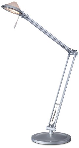 Metallic Gray Architect Halogen Desk Lamp