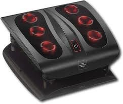The Sharper Image MSG-F110 Deep Kneading Shiatsu Foot Massager, Black