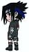 Naruto: Sasuke Black Suit Sharingan Anime Patch