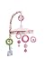 Bananafish Confetti Girl Crib Mobile - Pink