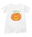 Personalized Halloween Decorations - Sweet Lil' Pumpkin T-Romper Personalized Halloween Decorations - Sweet Lil' Pumpkin T-Romper