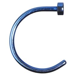 20 Gauge 5/16" Blue Anodized Titanium Nose Hoop