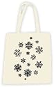 Snowflakes Tote Bag - Christmas Slogan Cream