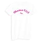 Women's President Barack Obama T-Shirt (Obama Girl with Democratic Donkey Logo) Womens Fashion Cut White Shirt; Great Gift Ideas for Women, Ladies, Misses, Juniors, & Teens (Collectible Novelty Items)