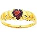 14K Gold Cubic Zirconia January Birthstone Ring title=
