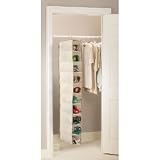 Designer Habitat - Beige Hanging Shoe Organiser - 10 Pocket Rack/Rail Hanger