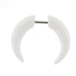 Fake Acrylic Pinchers - White 16g Wire - 2 Gauge Pincher - Sold as a Pair